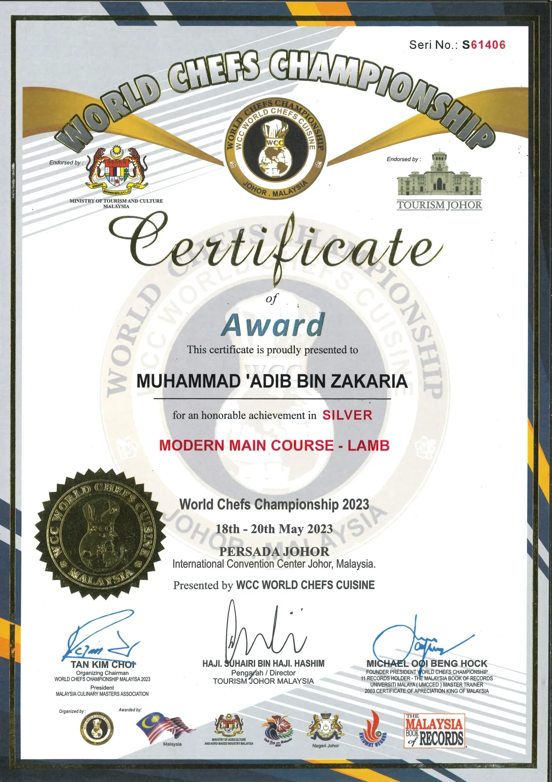 Certificate 1
